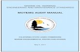 MOTEMS AUDIT MANUAL - CA State Lands Commissionthe audit program. Therefore, before the pre-audit meeting, the team members should review MOTEMS Section 3102F requirements and relevant
