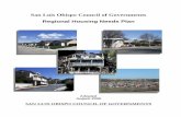SAN LUIS OBISPO COUNCIL OF GOVERNMENTS...Regional Housing Needs Plan EXECUTIVE SUMMARY The Regional Housing Needs Plan (RHNP) prepared by San Luis Obispo Council of Governments (SLOCOG)