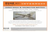 DINO DIGS & MONSTER MYTHS · 2018-01-25 · DINO DIGS & MONSTER MYTHS Saturday 3 February 2018, 11am—4:30pm Inverness Town House, High Street, Inverness, IV1 1JJ ‘Dino Digs and