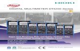 DIGITAL MULTIMETER DT4200 Series - Signal DIGITAL MULTIMETER DT4200 Series DMM. 2 DT4280/4250/4220 Series