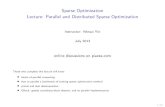 Sparse Optimization - Lecture: Parallel and Distributed ...wotaoyin/summer2013/slides/Lec...Sparse Optimization Lecture: Parallel and Distributed Sparse Optimization Instructor: Wotao
