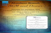 Aberdeen Branch AGM and Dinner...To book your place at the Aberdeen AGM and Dinner please contact events@sut.org or click here Cost - £85pp, or £800 for a table of 10 Dress - Black