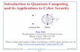 Introduction to Quantum Computing and Its Applications to ...jain/cse570-19/ftp/m_19qnt.pdf · Quantum Fourier Transform (QFT) Fourier transform is used to find periodic components