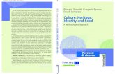 Culture, Heritage, G F Identity and Food D P · The gastronomic heritage of the European cities, by Carlo Petrini p. 7 Introduction, by Piercarlo Grimaldi, Gianpaolo Fassino, Davide