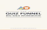 QUIZ FUNNEL...Designing and creating high converting QUIZ Funnels. And when it comes to building a successful QUIZ Funnel, it all starts with finding the right Big Idea. This Workbook