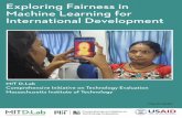 Exploring Fairness in Machine Learning for International ... · Launched at the Massachusetts Institute of Technology (MIT) in 2012 with a consortium of MIT partners, CITE was the