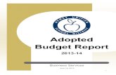 Adopted Budget Report...2013-14 Budget Report Adopted Budget Report 2013-14 Business Services June 18, 2013 2013-14 Budget Report ii Publication Information Hemet Unified School District