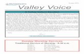 October 2016 Valley Voice rev - Valley Presbyterian Church · The Journey: Walking the Road to Bethlehem Coming in Advent We know it is a bit early to think about Advent, but we are