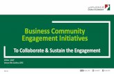 Business Community Engagement Initiatives · Business Excellence Awards Future Foresight virtual Center Business Group Engagement Program . 8 21/01/2018 dubaided.gov.ae Business Group