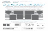 January Do So Much More with Sketches!€¦ · THEME PACK SKETCH TITLE Do So Much More with Sketches! HOW TO “READ” A SKETCH The following gives examples of what each shape on