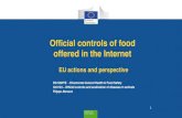 Official controls of food offered in the Internet · - Hoodia gordonii Commission Recommendation on the first coordinated control plan on eFood ... Reporting period until 17 November