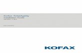 Version: 7.6.0 Installation Guide ... Preface This guide provides the instructions for installing Kofax TotalAgility On-Premise Multi-Tenant 7.6.0. Read this guide completely before