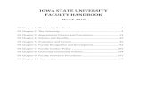 provost.iastate.eduprovost.iastate.edu/sites/default/files/uploads/faculty resources... · IOWA STATE UNIVERSITY FACULTY HANDBOOK March 2018 FH Chapter 1. The Faculty Handbook ........................................................................