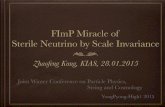 FImP Miracle of Sterile Neutrino by Scale Invariancehome.kias.re.kr/MKG/upload/Joint workshop/zhaofeng kang.pdf · FImP (keV FIMP) miracle EWSB favors singlets with VEVs~TeV, thus