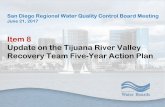 Item 8 Update on the Tijuana River Valley Recovery Team Five … · 2017-06-23 · Update on the Tijuana River Valley Recovery Team Five -Year Action Plan . ... Binational education