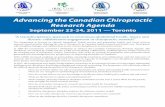 Canadian Chiropractic Canadian Institutes of Canadian ... · “A transdisciplinary approach to neuromusculoskeletal health, injury and disease: collaborative engagement in chiropractic
