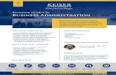 Business Administration Flyer · Association of Colleges and Schools Commission on Colleges to award certificates and degrees at the associate, baccalaureate, masters, specialist,