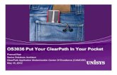 OS3036 Put Your ClearPath In Your PocketMobile-centric applications and interfaces Social and contextual user experience Application stores and marketplace The Internet of everything