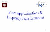 Filter Approximation Concepts - Computer Engineerings-sanchez/622--Approximations enh 2013.pdf · Filter Approximation Concepts How do you translate filter specifications into a mathematical