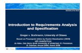 Introduction to Requirements Analysis and Specificationbochmann/SEG3101/Notes/SEG3101-ch3-1 - In… · 2 SEG3101 (Fall 2010). Introduction to Analysis and Specification RE process