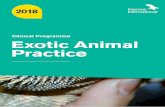 Clinical Programme Exotic Animal Practice · Reptile medicine and surgery • Formulate an approach to the sick reptile including post hibernation anorexia and hypocalcaemic collapse