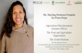 Ms. Mayling Hortensia Fernanda Jos Flores Rojas .... FAO.pdf · develop/enhance agri-food chains create jobs in the rural and urban communities (youth) establish food processing/value