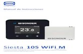 Siesta 105 WiFi M · 22 hours ago · Cronotermostato WiFi Modulante Código: 29.109 Manual de Instrucciones Cronotermostato Inteligente con comunicación WiFi para calderas modulantes