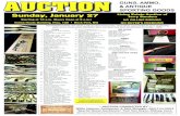 Auction GUNS, AMMO, & ANTIQUE SPORTING GOODS · PDF file 2019-01-04 · Daisy Buck, N.I.B. Daisy Mod. 111B Daisy Powerline 856 Cobra Daisy 1894 Lever Action Daisy Mod. 25 pump. AMMO