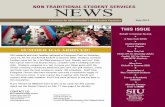 NON-TRADITIONAL STUDENT SERVICES NEWS · The office of Non-Traditional Student Services and the registered student organization, Association of Non-Traditional Students, are working