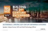 AUTONOMICS | DRIVING 21ST CENTURY …...Title Automation - Driving efficiency for the 21st Century Enterprise Author Kalyan Kumar, Executive Vice President & CTO - ITO and Digital,