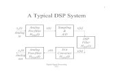 A Typical DSP System - Creating Web Pages in your Accountweb.cecs.pdx.edu/~jenq/ECE465.pdfDigital Signal Processing YCJ 34 FIR and IIR Filters An FIR filter has impulse response, h[n],