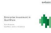 Enterprise investment in QualiWarecoe.qualiware.com/wp-content/uploads/2015/05/D1-1300...Enterprise Architecture Outcomes Strategy Enterprise Investment Investment Portfolio Management