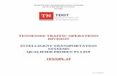 TENNESSEE TRAFFIC OPERATIONS DIVISION INTELLIGENT ... · Traffic Operations Division, Intelligent Transportation Systems Section . 505 Deaderick St., Suite 1800, Nashville, TN 37243
