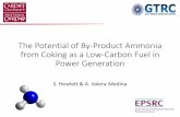 The Potential of By-Product Ammonia from Coking as a Low ... · •Large scale production (from natural gas) – around 200 Mtonnes globally each year. Highly developed transport