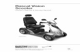 Rascal Vision Scooter - Amazon S3...4 Rascal Vision Scooter Owner's Manual and Service Record Dealer Information For product information see serial number plate on the seat post under