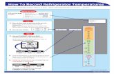 How To Record Refrigerator Temperatures · RECORD TEMPERATURES TWICE A DAY. KEEP REFRIGERATOR AT 35.0ºF – 46.0ºF. How To Record Refrigerator Temperatures IMM-1029 Page 1 (12/14)