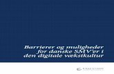 Barrierer og muligheder for danske SMV’er i den digitale ... · mønstre og præferencer. Denne udvikling skaber samtidig nye og betydelige forretningsmuligheder for de virksomheder,