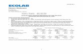 News Release...1 Exhibit 99.1 News Release Ecolab Inc. 1 Ecolab Place, St. Paul, Minnesota 55102 Michael J. Monahan (651) 250 -2809 Andrew C. Hedberg (651) 250 -2185 ECOLAB FIRST QUARTER