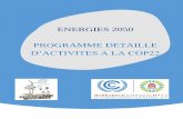 ENERGIES 2050 PROGRAMME DETAILLEenergies2050.org/wp-content/uploads/2016/12/2016-12-12... · 2016-12-14 · Réunion des membres du Member Advisory Commitee du programme Bâtiments