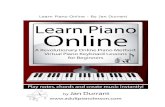Learn Piano Online - By Jan Durrant · 2019-07-12 · Treble Clef Notes 20 Bass Clef Note Names 21 Bass Clef Notes 22 Learning The Note Names Of The White Keys 23 Basics Of Rhythm