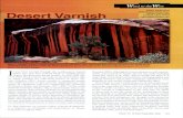 JOHN RAKOVAN Desert Varnish - MiamiOH.edurakovajf/WTTW Desert Varnish.pdf · Desert varnish is also anthropologically significant. Ancient people used stone tools to chip designs