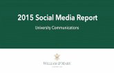 2015 Social Media Report€¦ · Instagram 9,957 followers 8% engagement 791 likes 3 comments On average a post gets: 2,243 followers 5.9% engagement 132 likes 1 comments On average