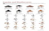 Cupolas and Weathervanes - Structures · 2020-01-23 · M. iniBuilt Structures offers premium quality, hand crafted solid vinyl cupolas and aluminum or copper weathervanes to add