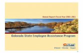 Colorado State Employee Assistance Program · on June 30, 2011, showed strong ... • Significant improvements were found in three areas of workplace productivity (absenteeism, presenteeism,