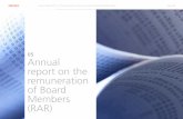 05 Annual report on the remuneration€¦ · shareholders The criteria for establishing board member remunerations policy is in conformity with the provisions of the Corporate Law