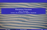 Elementary kws006/Precalculus/1.0_Algebra_Review... Exponential Notation About three centuries ago, scientists developed abbreviations for multiplication of a variable, replacing xx