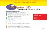 Learning for Earning Chapter 15lwilliamsbusinesseducationclass.weebly.com/uploads/7/5/9/... · 2018-10-02 · Unsafe conditions cause accidents. Whenever possible, correct unsafe