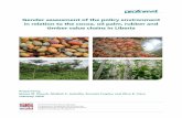 Gender assessment of the policy environment in relation to ... · Informants with expertise and experience regarding gender, land and agricultural value chains in Liberia were selected