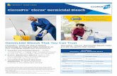 CloroxPro Clorox Germicidal Bleach · PDF file 2020-04-15 · CloroxPro™ Clorox® Germicidal Bleach PRODUCT OVERVIEWS Germicidal Bleach That You Can Trust Powerful concentrated bleach