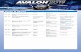 Monday 25 February - AVALON 2021 & AIRSHOW 2021 : Avalon ... · 0820 - 1730 Australian Space Industry Conference 2019 Melbourne Convention and Hosted by Open to all exhibitors, trade